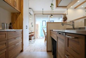 お洒落なキッチンのある木内工務店の家